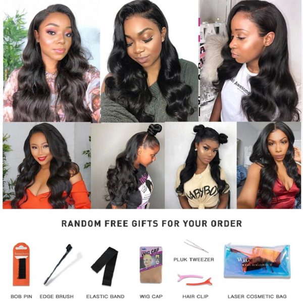 13x6 Lace Frontal Wig 30 Inch Body Wave 13X4 4X4 Lace Front Wigs Human Hair Loose Wave Virgin Brazilian 180 Density For Women - Image 5
