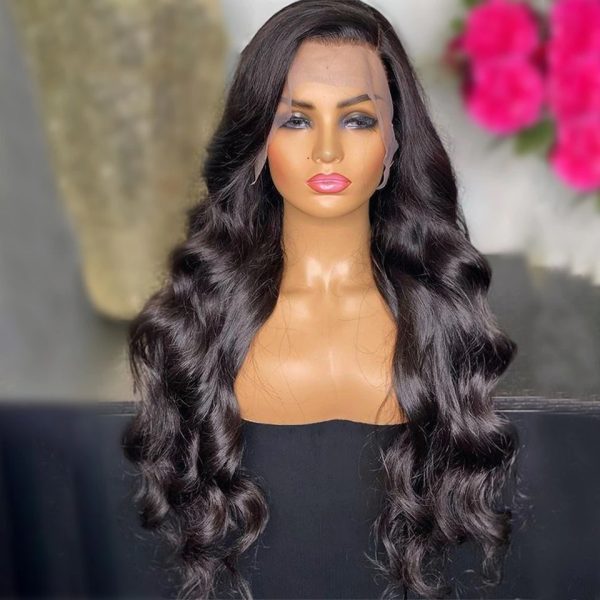 Body Wave Lace Front Wig 360 Lace Frontal Human Hair Wig Loose Glueless ...